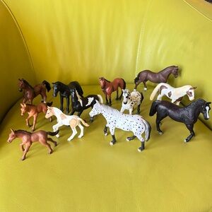 Schleich Mojo Terra Battat Mini Horse Figurines Lot Appaloosa Foal Farm Animals